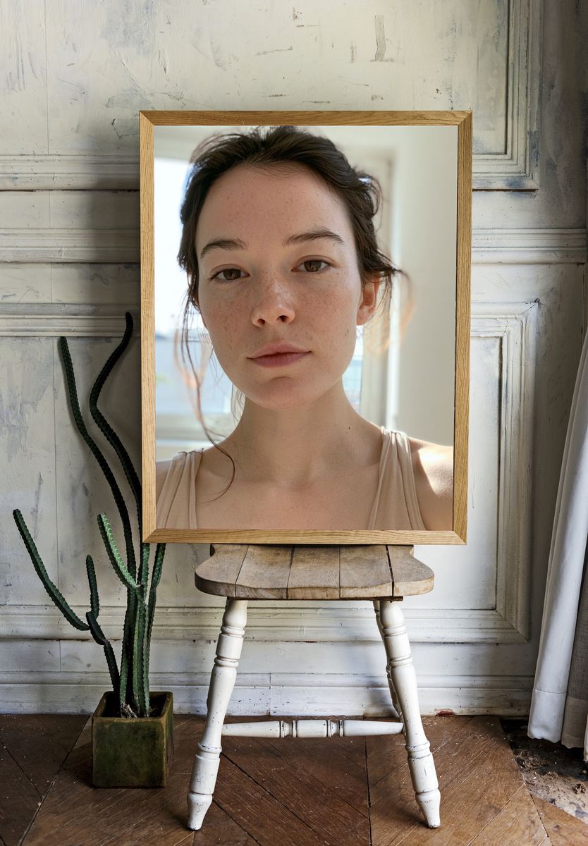 Soft Natural Portrait Photography Poster. room preview