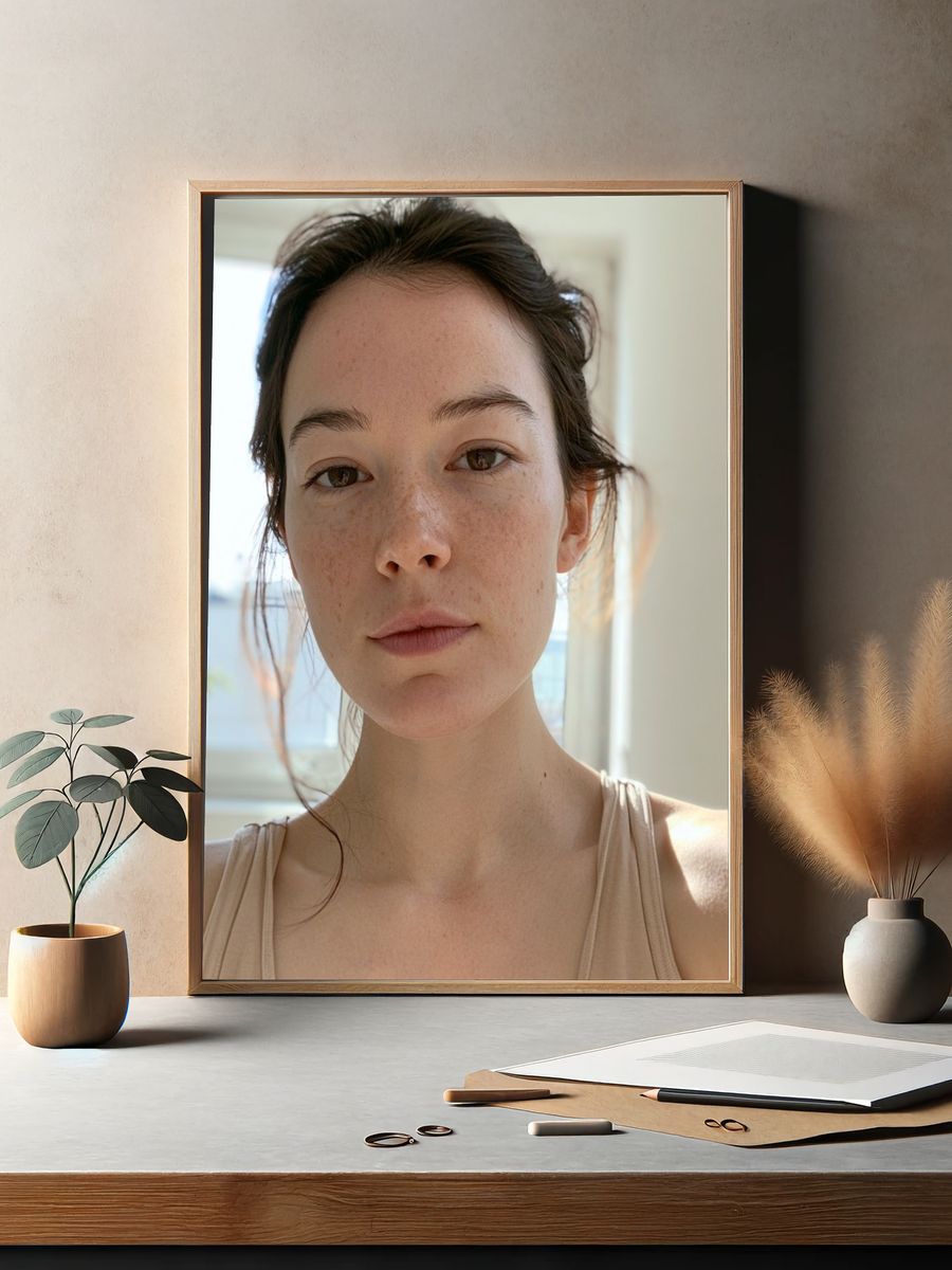 Soft Natural Portrait Photography Poster. — room view 2