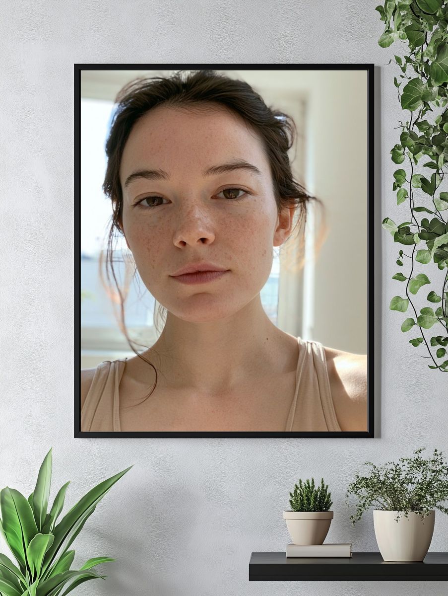 Soft Natural Portrait Photography Poster. — room view 4