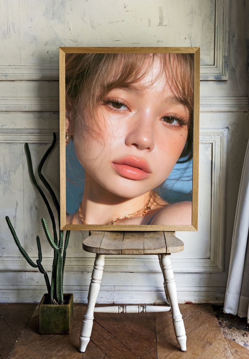 Soft Glam Portrait Photography Poster. room preview