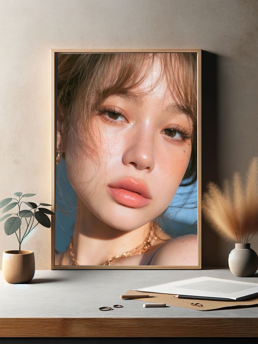Soft Glam Portrait Photography Poster. — room view 2