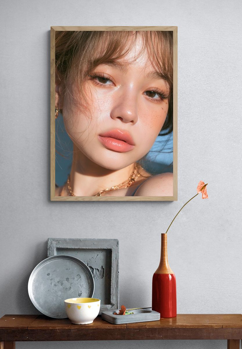 Soft Glam Portrait Photography Poster. — room view 3