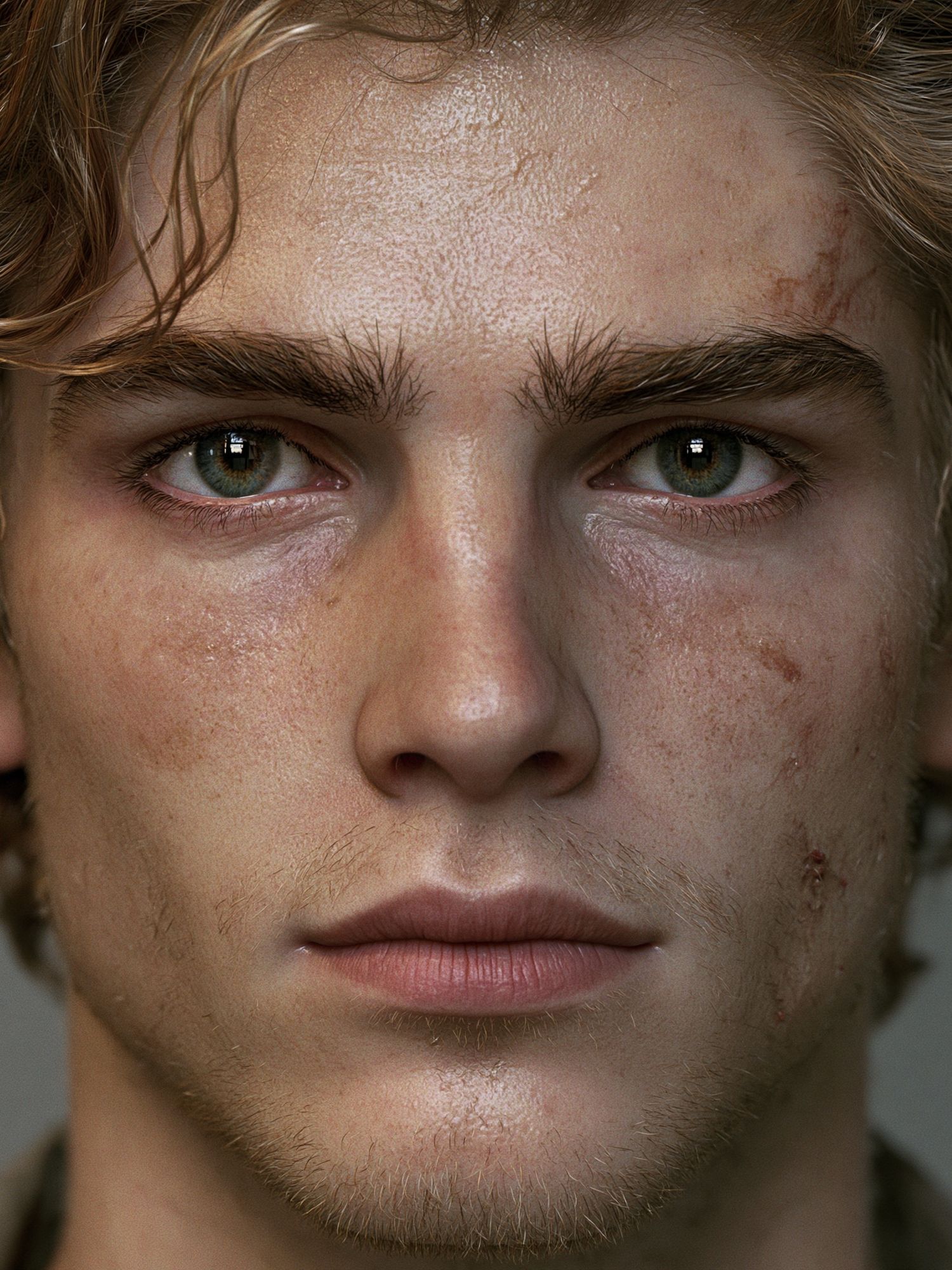 Intense Male Portrait Photography Poster. poster — photography art