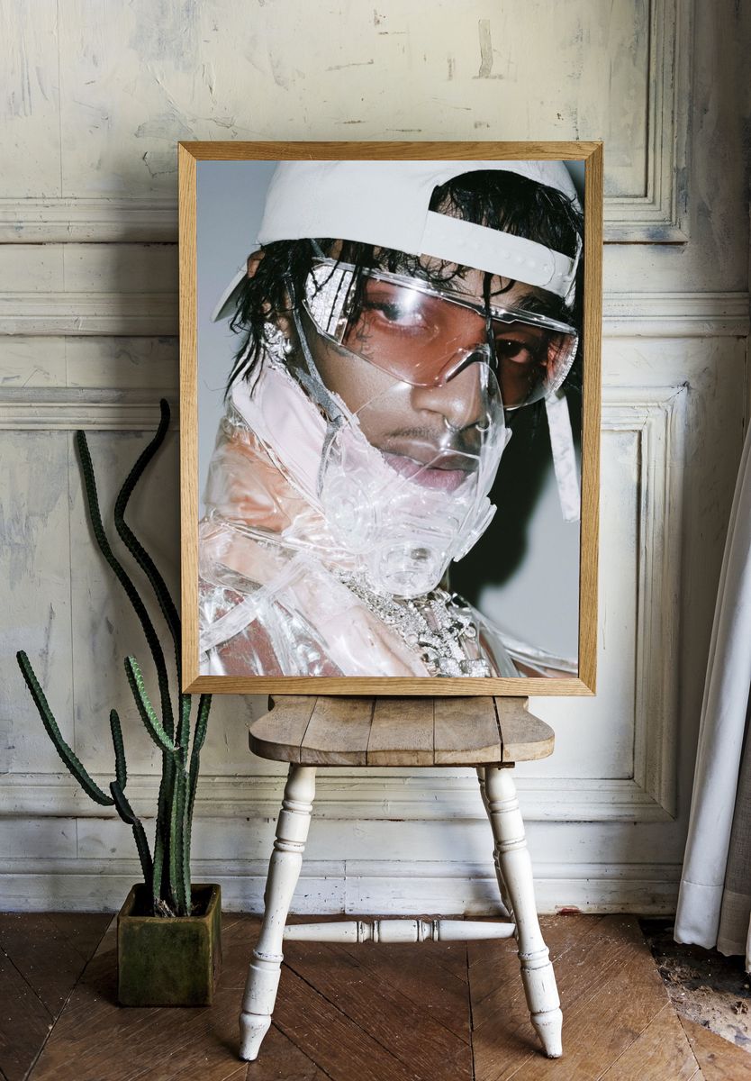 Futuristic Portrait Photography Poster. — room view 1
