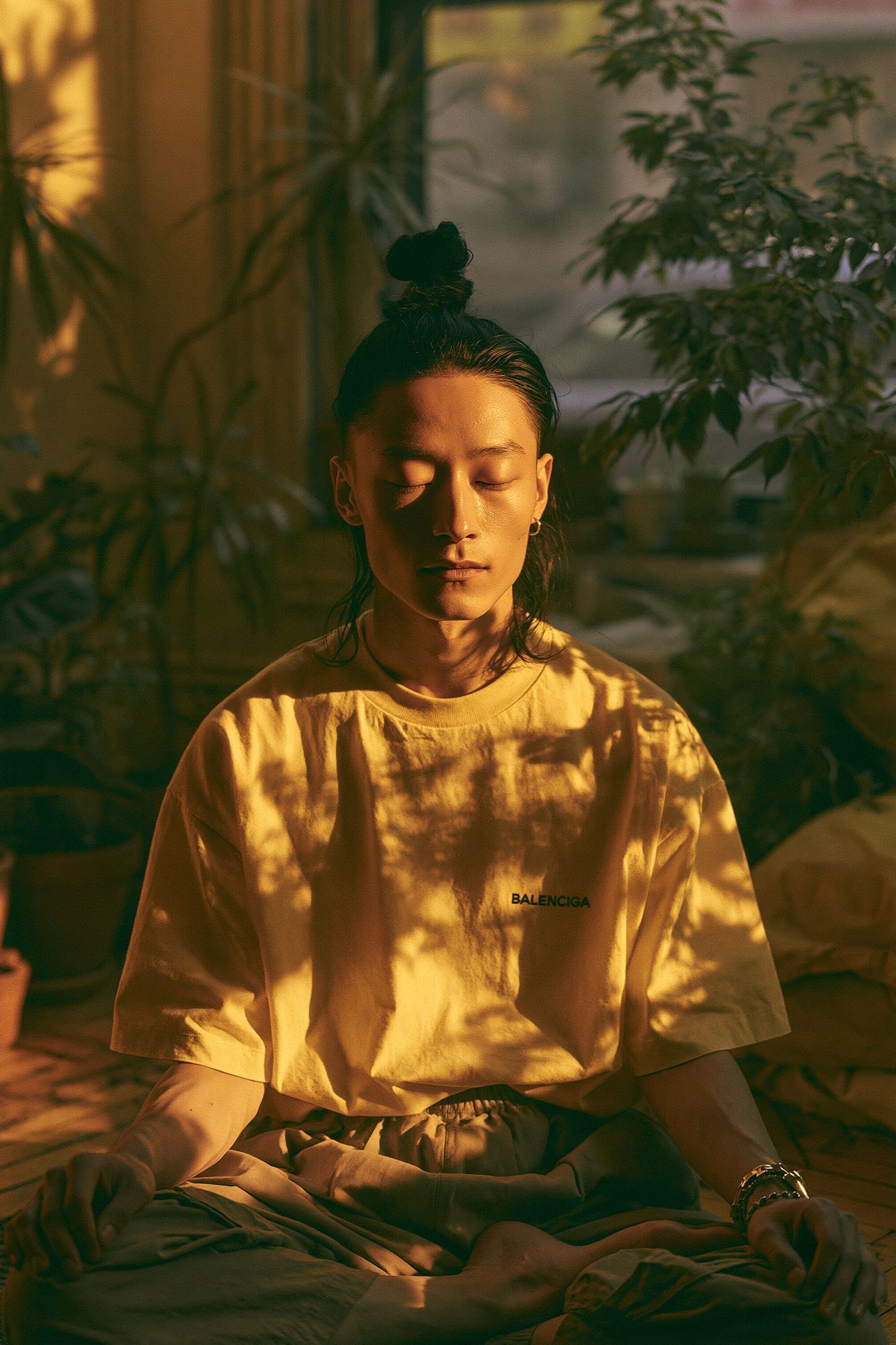 Meditative Portrait Photography Poster. poster — photography art