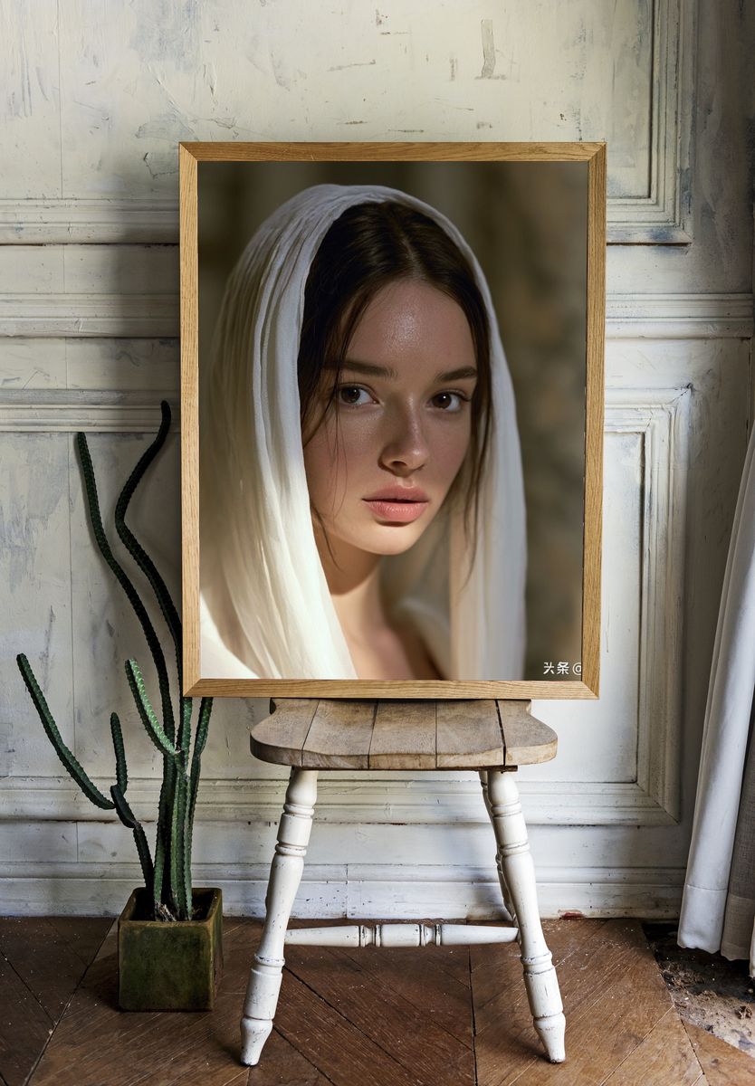 Veiled Portrait Photography Poster. room preview