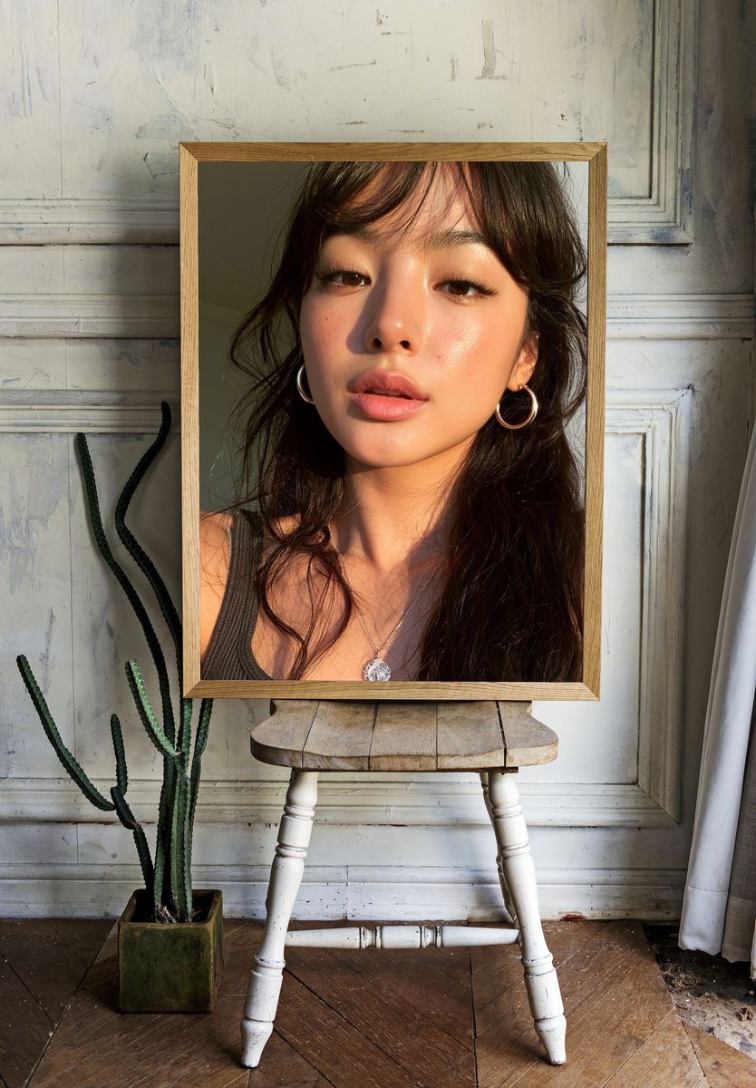 Sunlit Portrait Photography Poster. room preview
