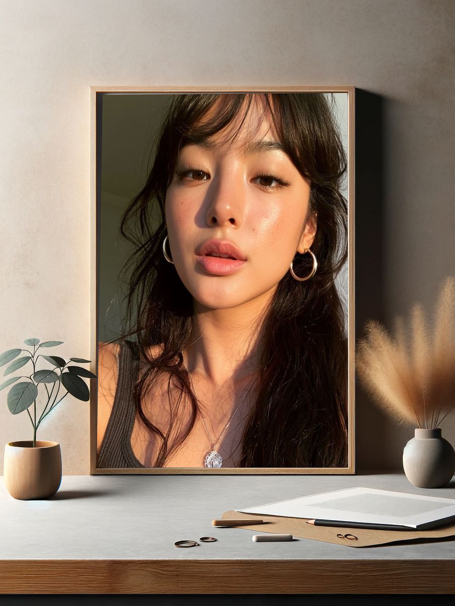 Sunlit Portrait Photography Poster. — room view 2