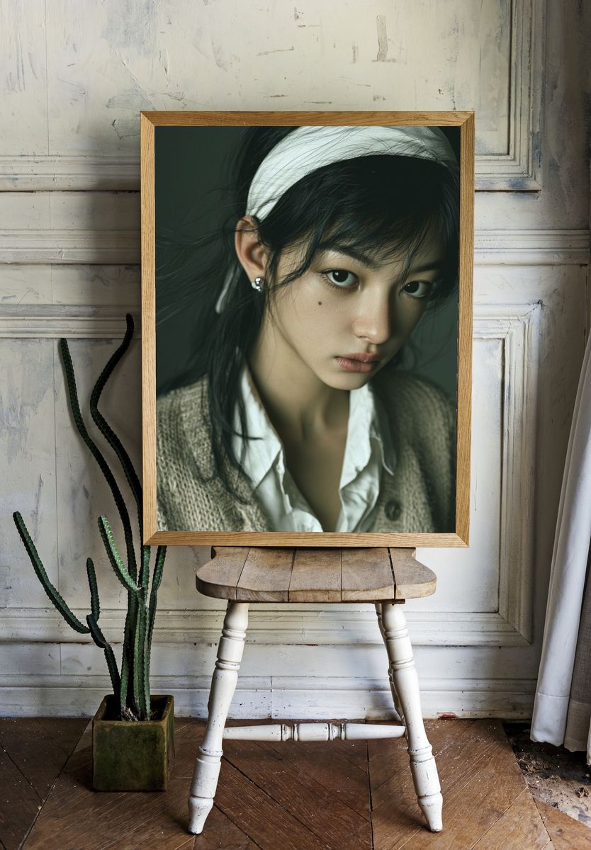 Intense Portrait Photography Poster. — room view 1