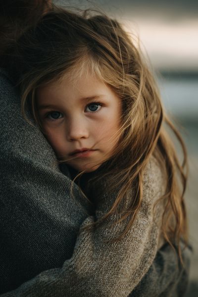 Tender Child Portrait Photography Poster.