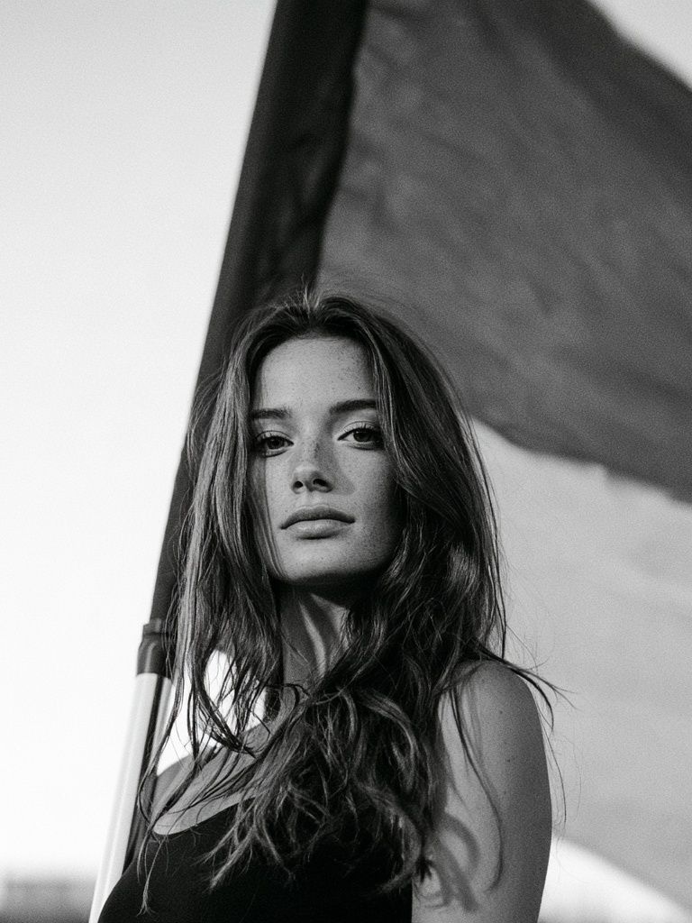 Black and White Fashion Portrait Poster. poster — photography art