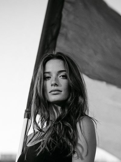 Black and White Fashion Portrait Poster.