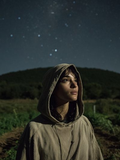Stargazing Portrait Photography Poster.
