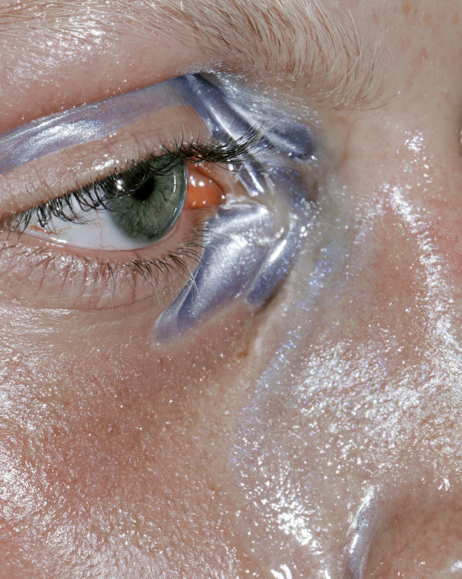 Iridescent Eye Close-Up Photography Poster. poster — photography art