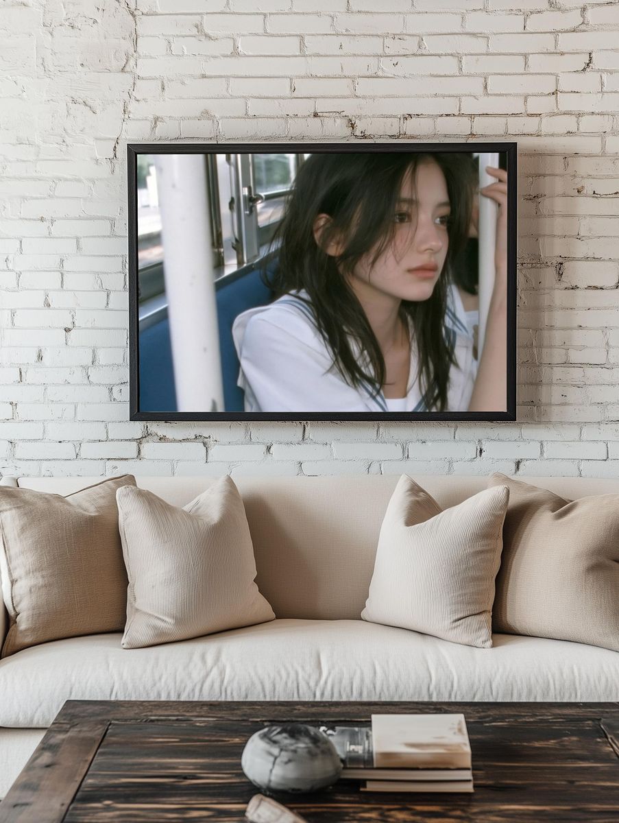 Bus Ride Portrait Photography Poster. — room view 1