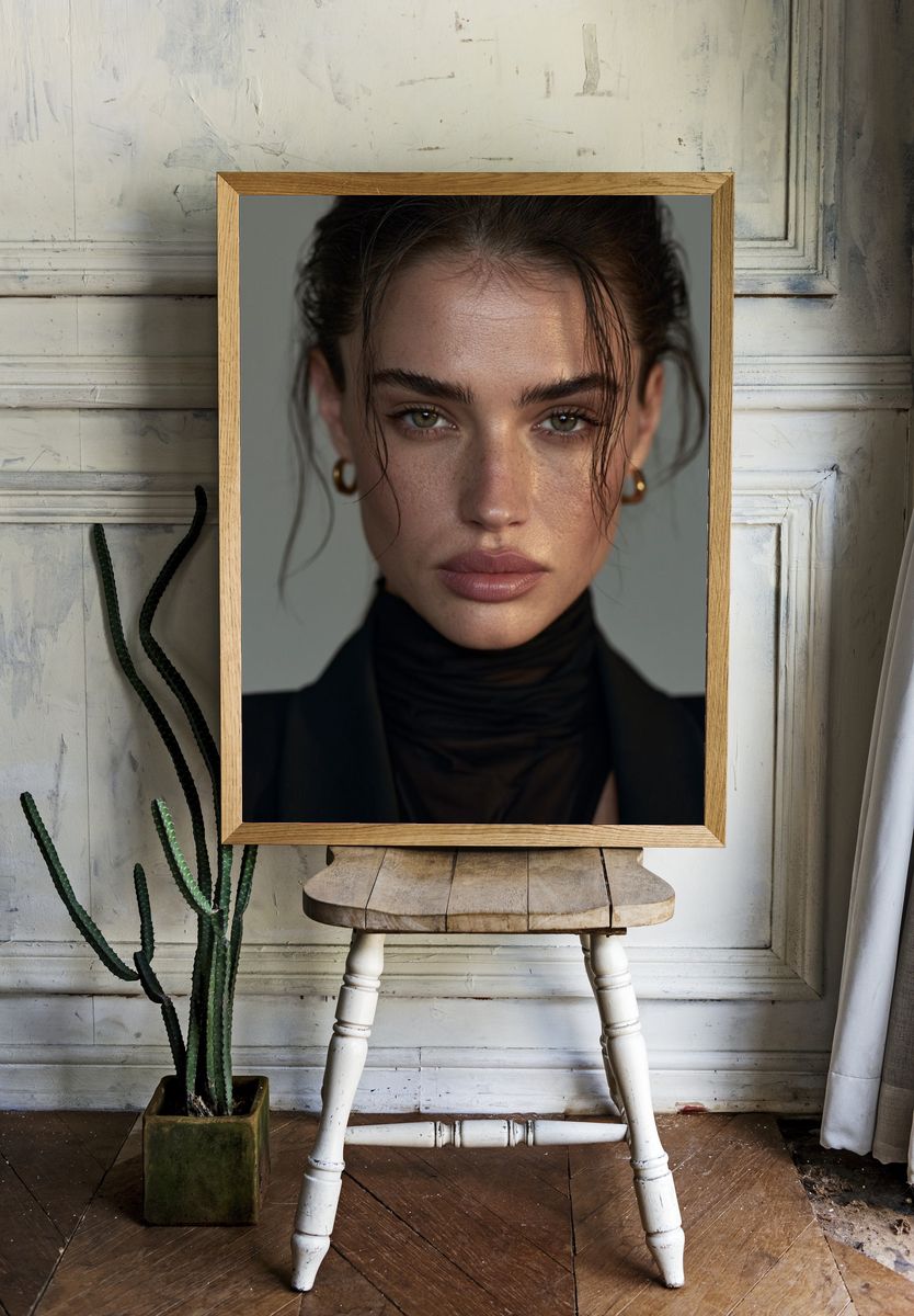 Elegant Portrait Photography Poster. — room view 1