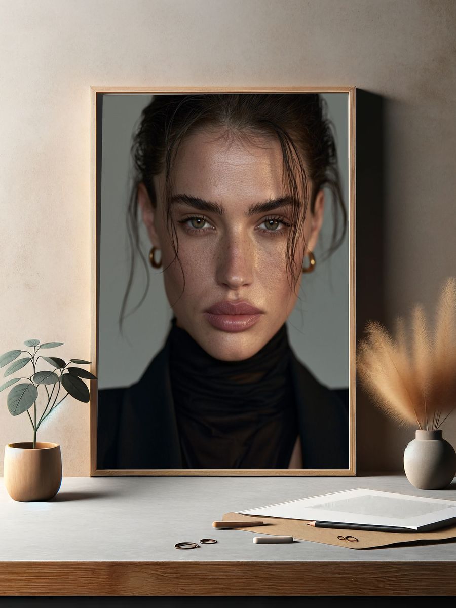 Elegant Portrait Photography Poster. — room view 2