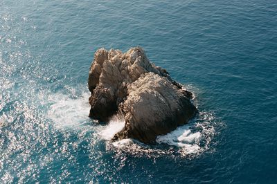 Rocky Sea Outcrop Photography Poster.