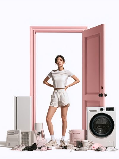 Pink Door Fashion Photography Poster. poster