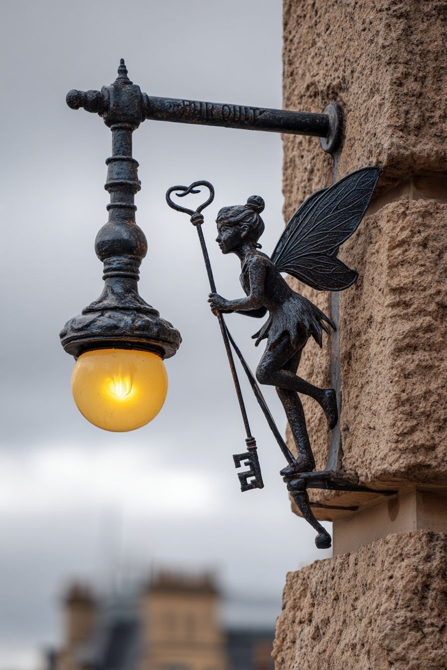 Fairy Lamp Street Photography Poster. poster — photography art