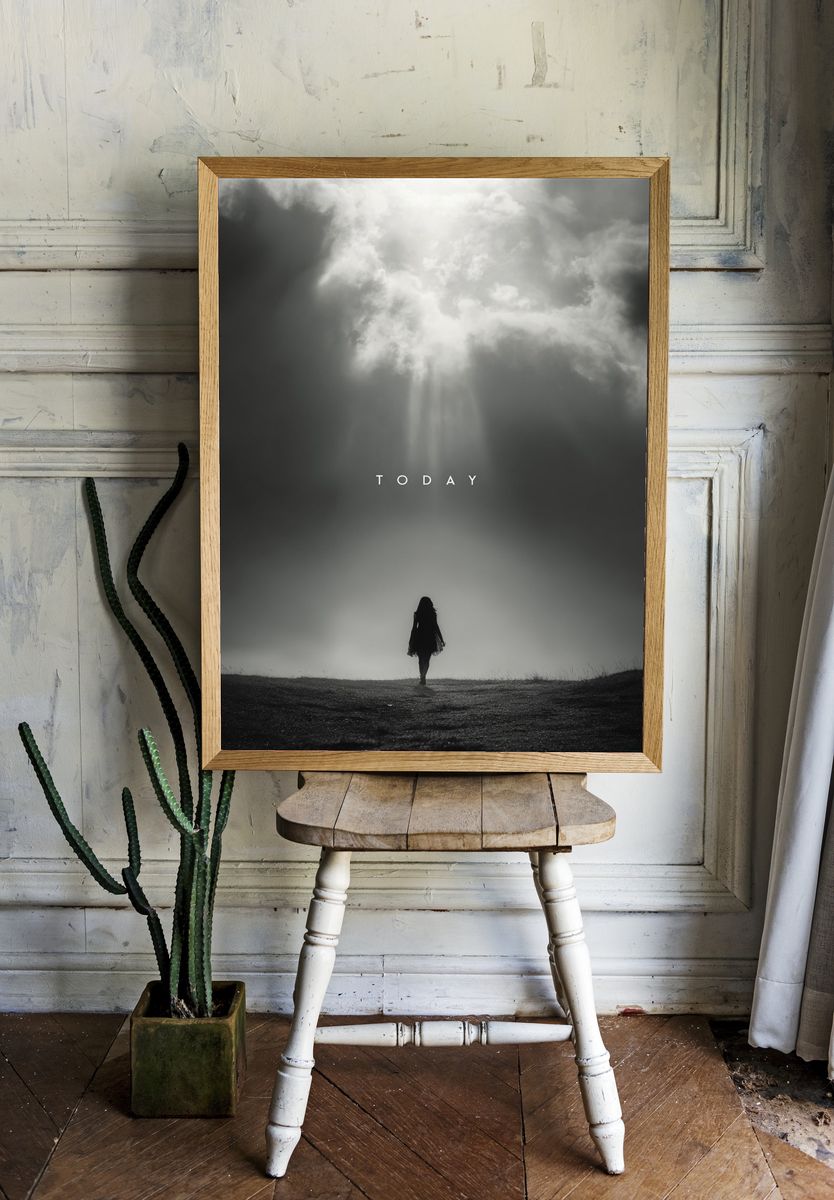 Today Silhouette Photography Poster. — room view 1