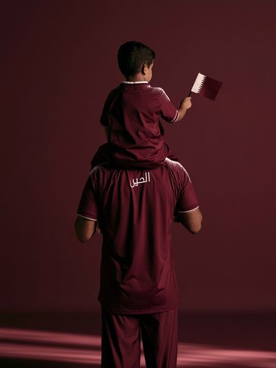 Qatar Football Portrait Poster.