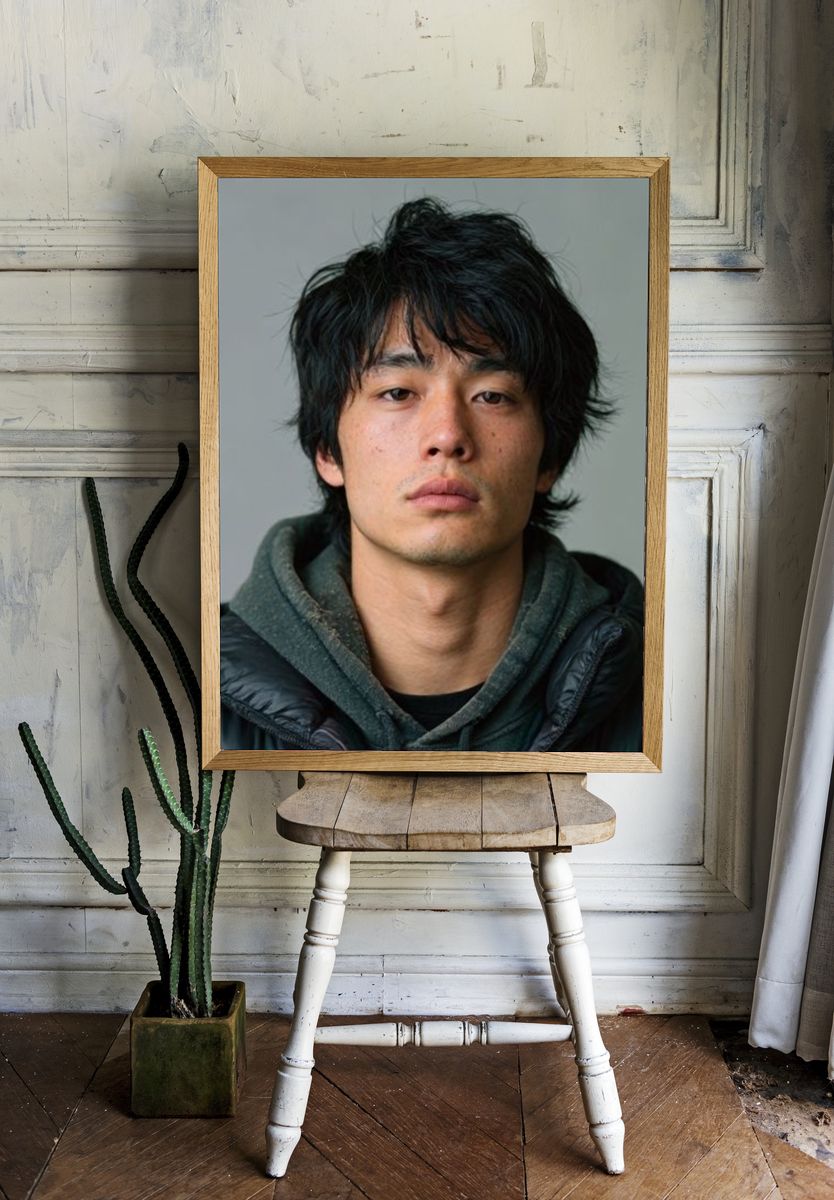 Moody Portrait Photography Poster. — room view 1