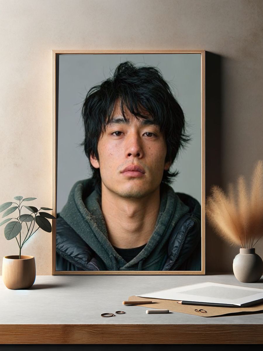 Moody Portrait Photography Poster. — room view 2