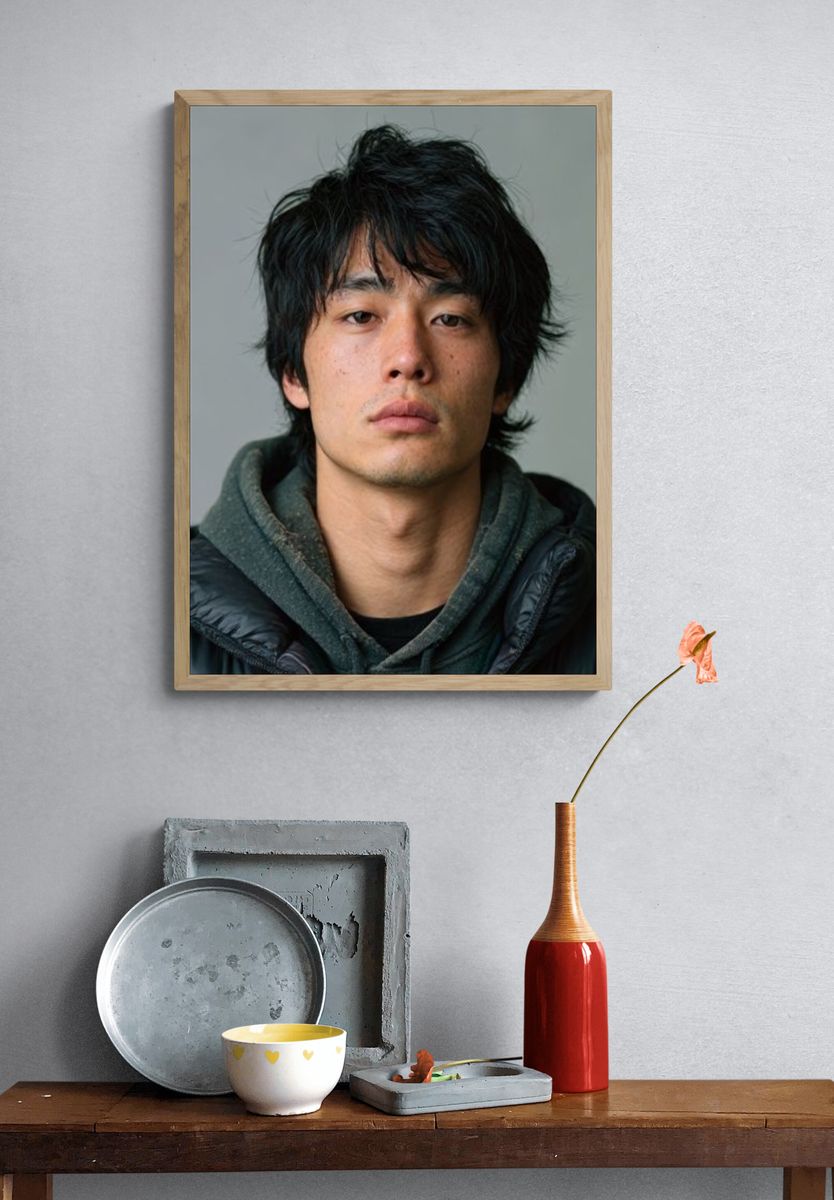 Moody Portrait Photography Poster. — room view 3