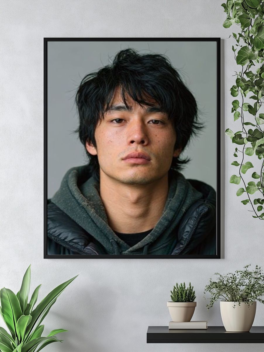 Moody Portrait Photography Poster. — room view 4