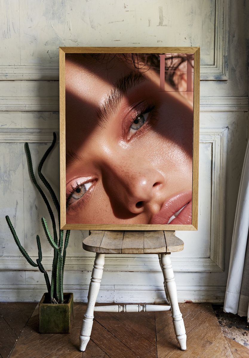 Editorial Beauty Close-Up Poster. room preview