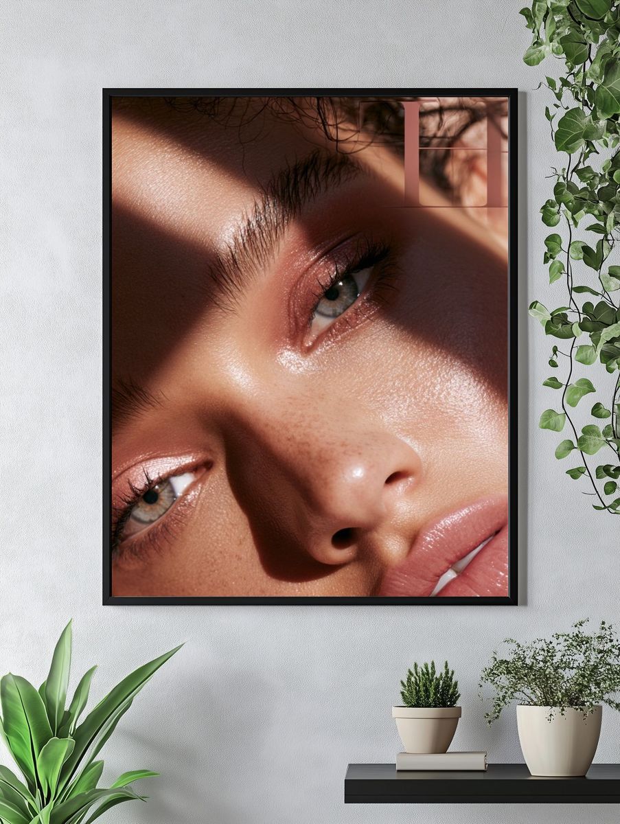 Editorial Beauty Close-Up Poster. — room view 4