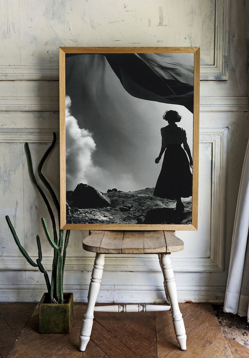 Silhouette in the Wind Photography Poster. — room view 1