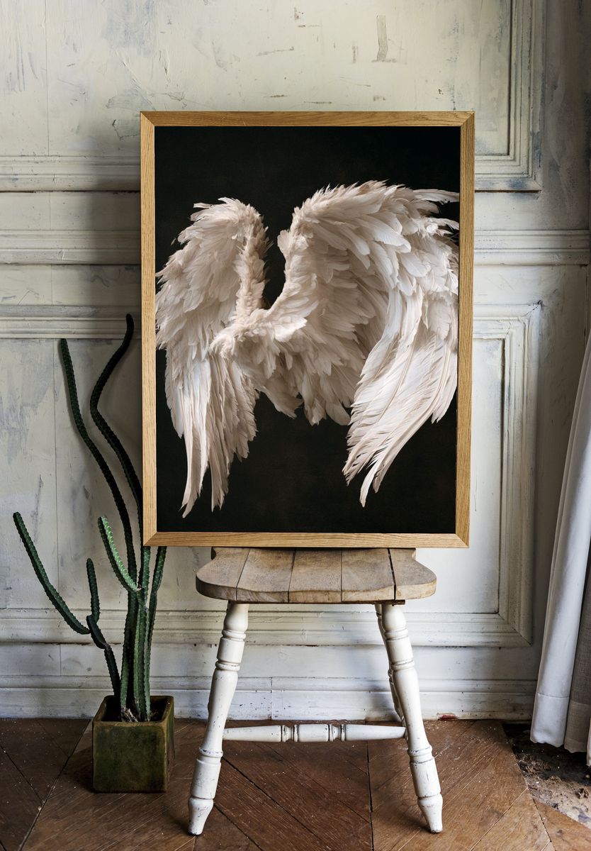 Fallen Angel Wings Photography Poster. — room view 1