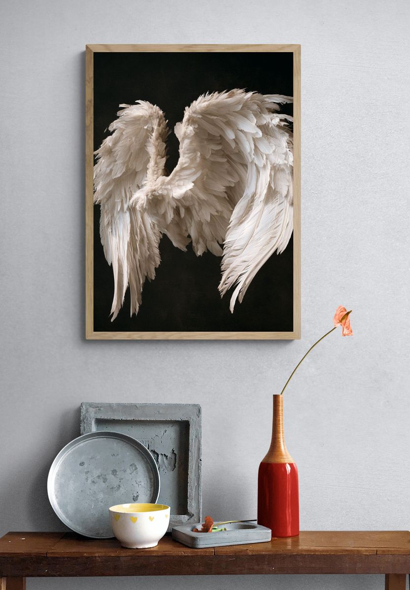 Fallen Angel Wings Photography Poster. — room view 3