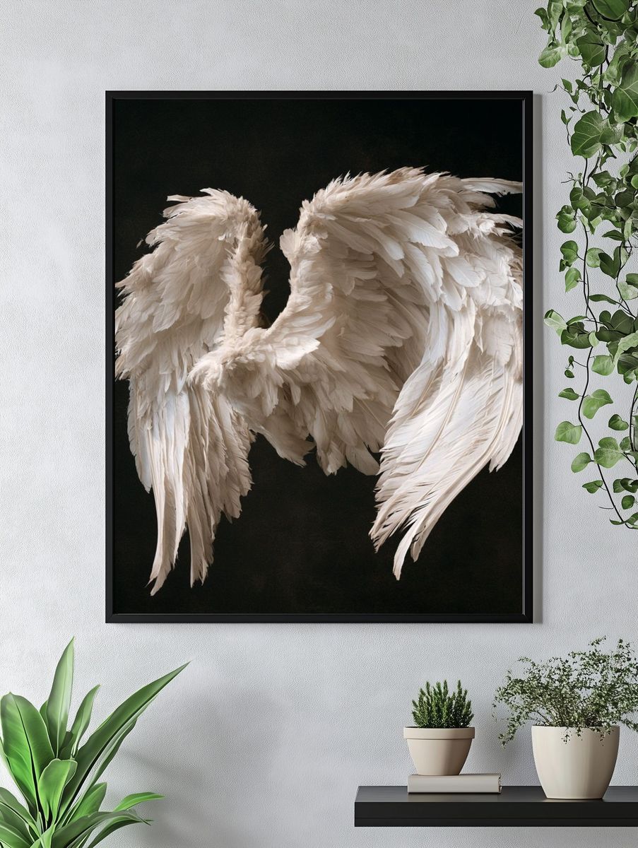 Fallen Angel Wings Photography Poster. — room view 4