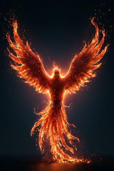 Phoenix Fire Wings Poster. poster