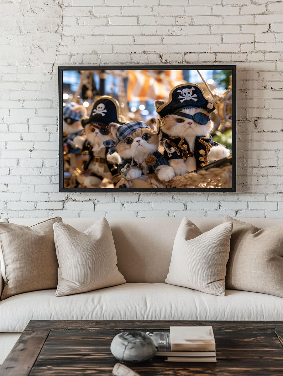 Pirate Kittens Photography Poster. — room view 1