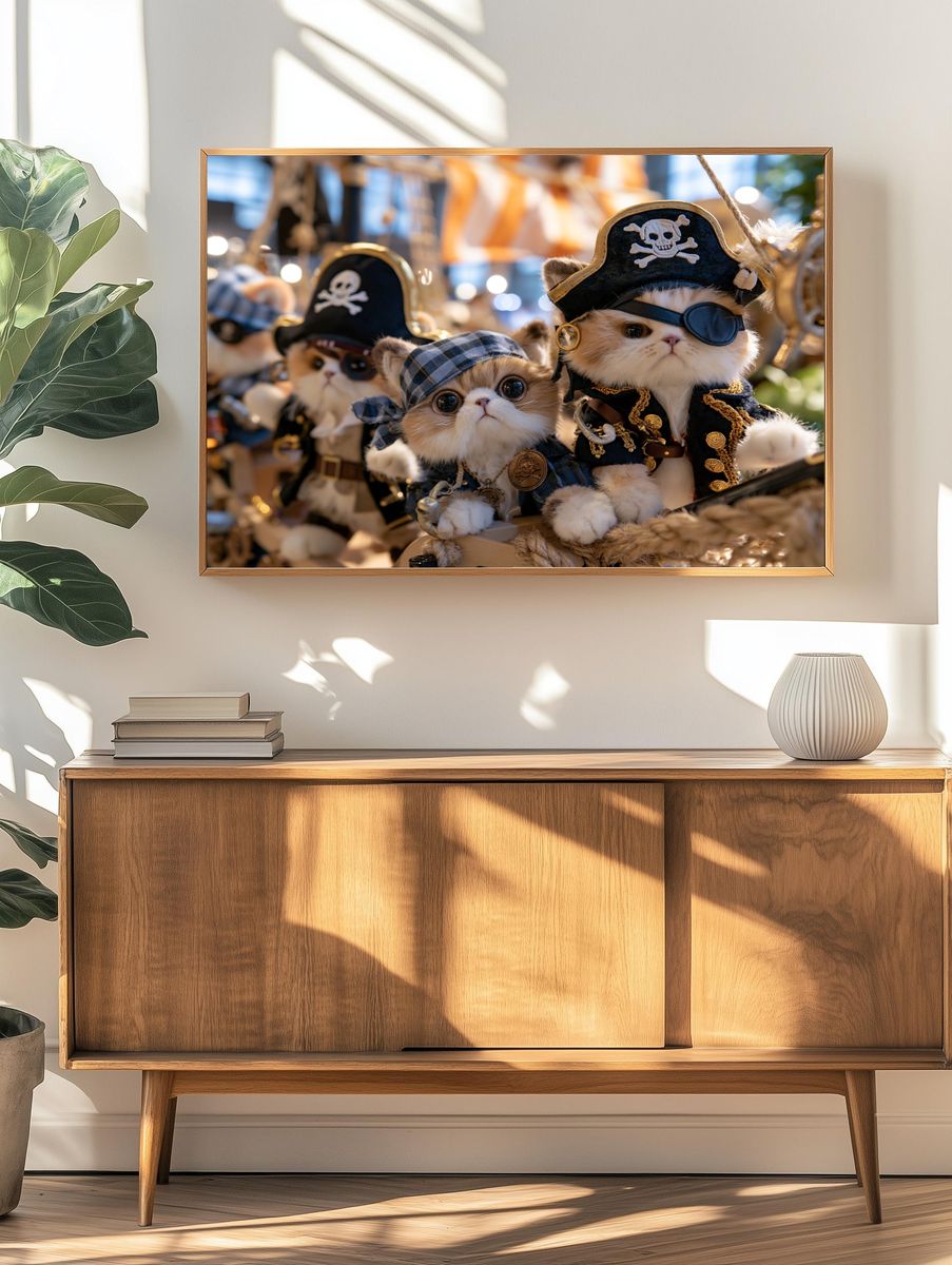 Pirate Kittens Photography Poster. — room view 3