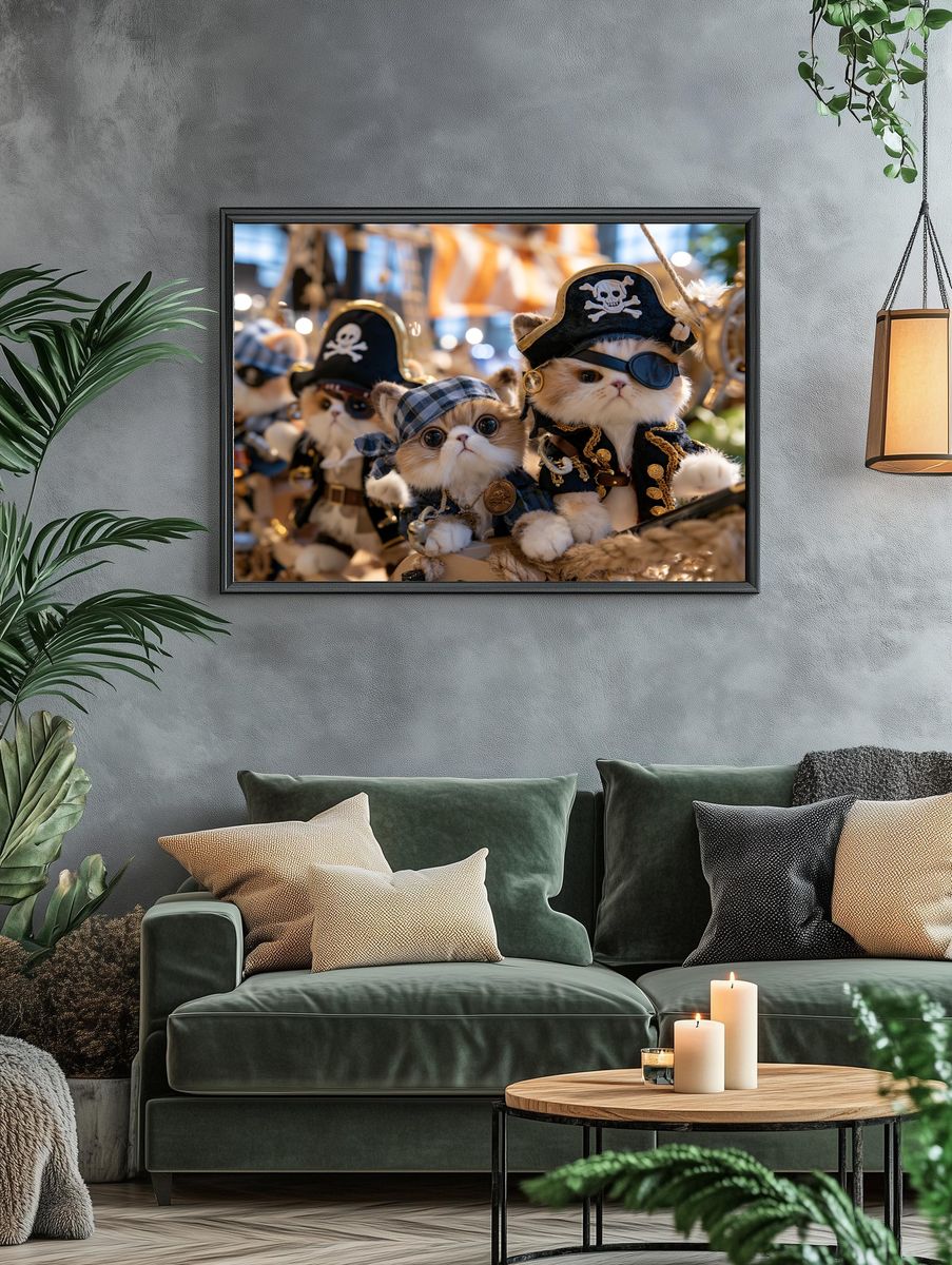 Pirate Kittens Photography Poster. — room view 4