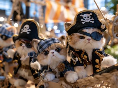 Pirate Kittens Photography Poster. poster