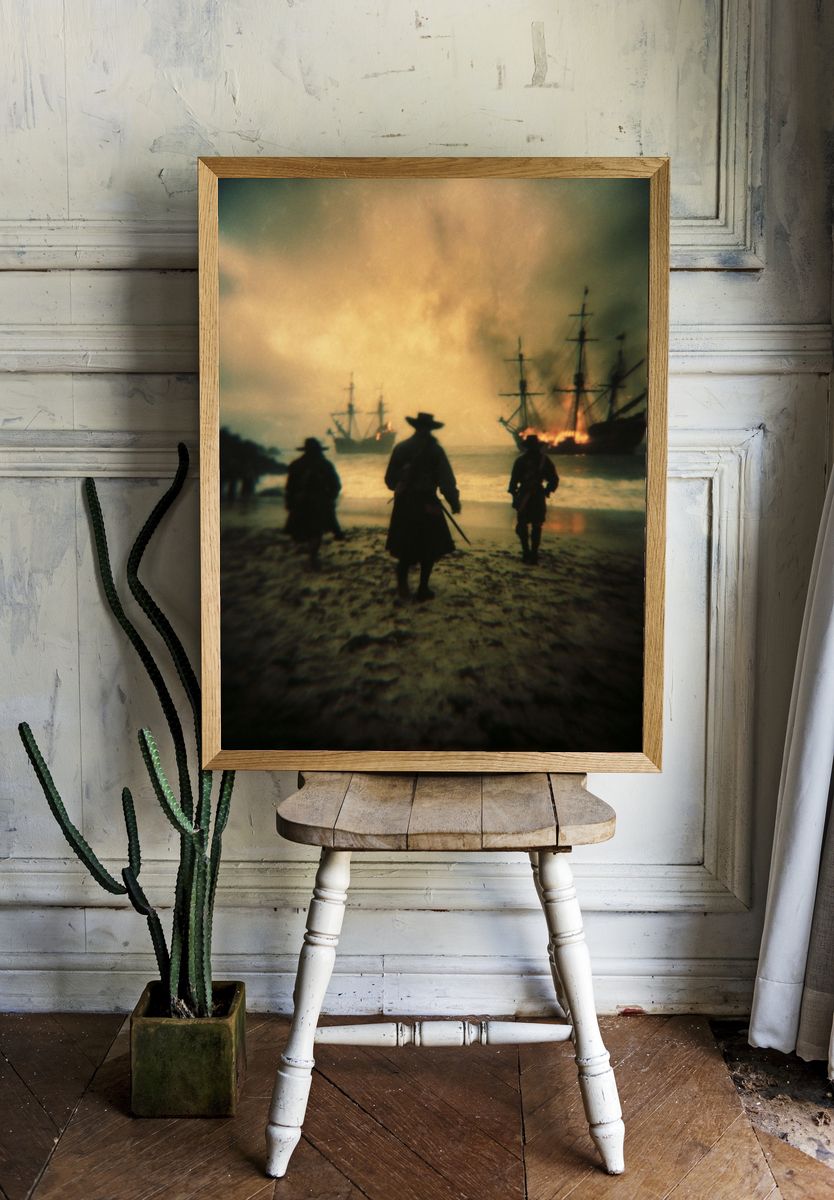 Pirate Shipwreck — Fine Art Print room preview