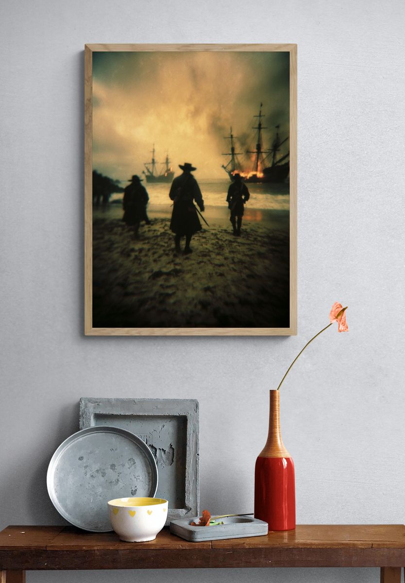 Pirate Shipwreck — Fine Art Print. — room view 3