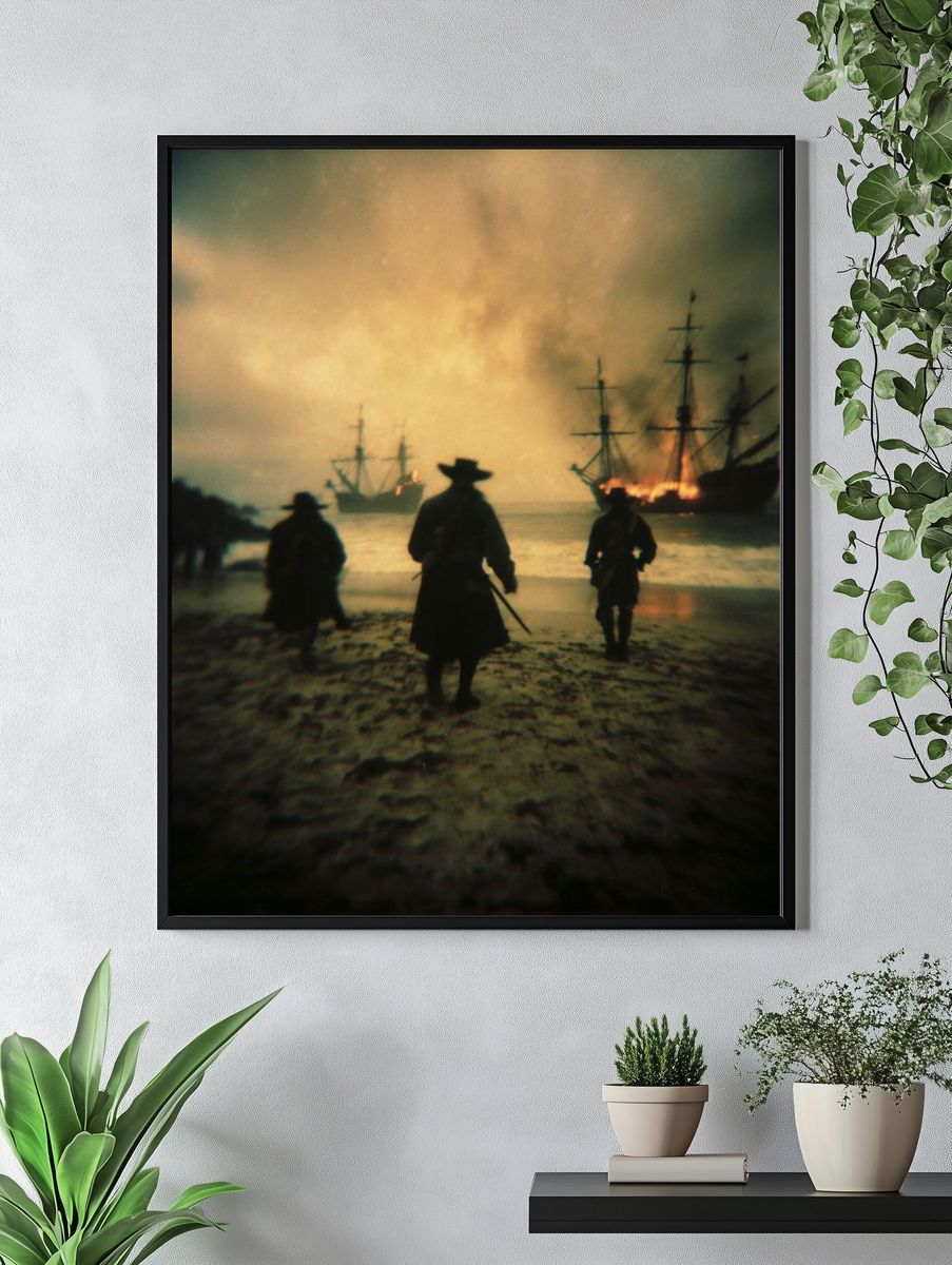 Pirate Shipwreck — Fine Art Print. — room view 4