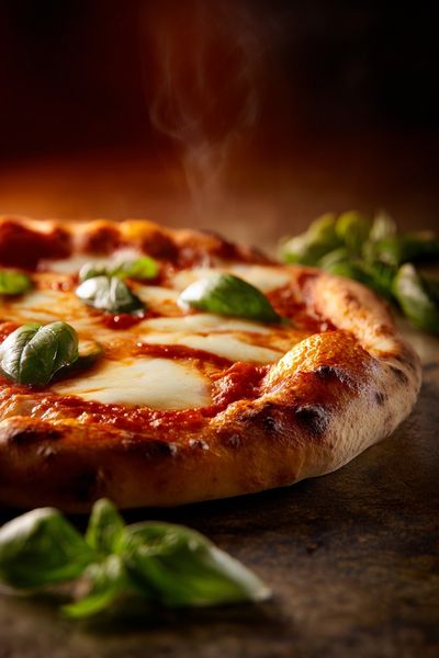 Delicious Margherita Pizza — Food Print. poster print
