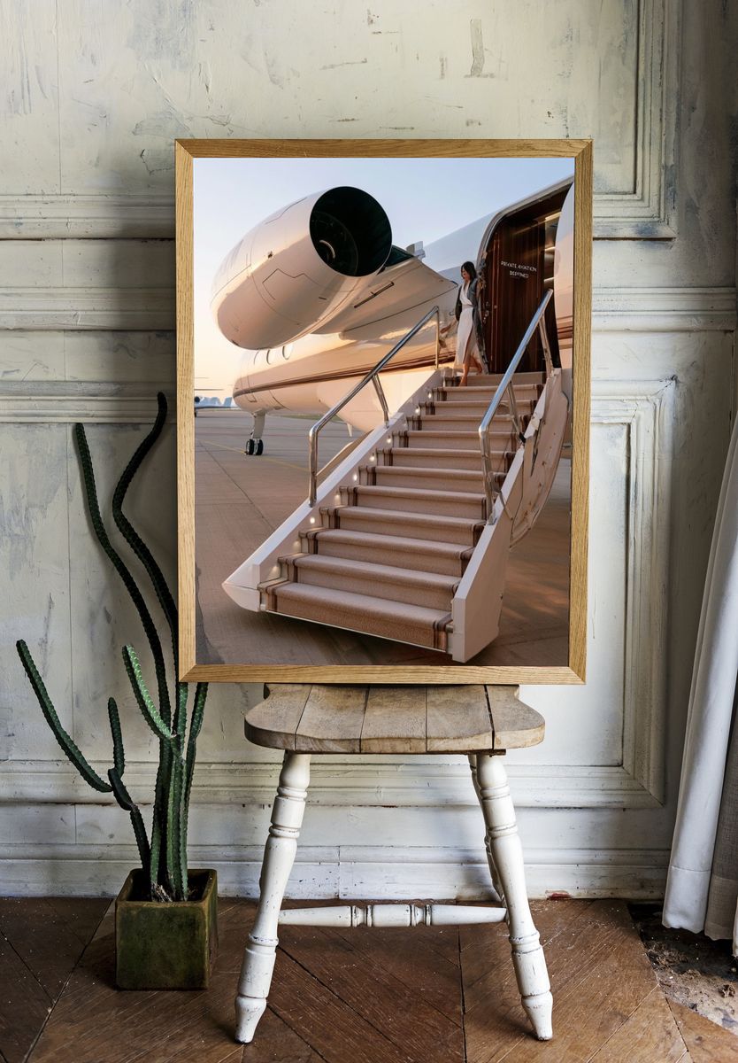 Private Jet Boarding Photography Poster. room preview