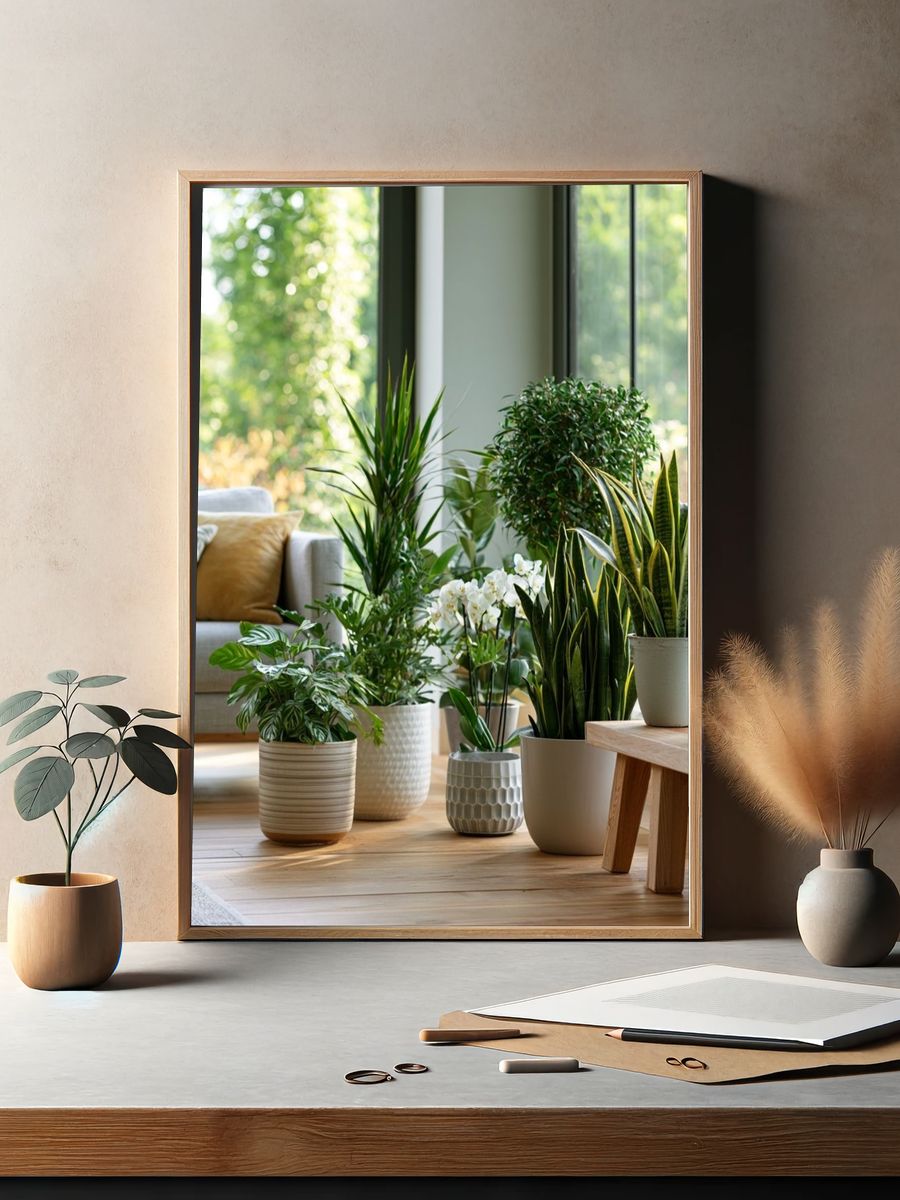 Indoor Plant Haven Photography Poster. — room view 2