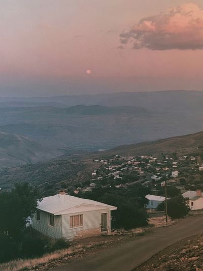 Pink Dusk Mountain Valley Photography Poster. poster print
