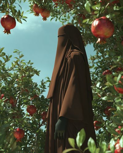 Pomegranate Orchard — Digital Art Print. poster print