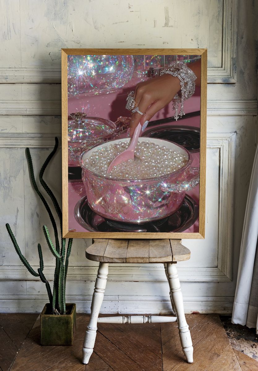Pearls in a Pot — Contemporary Print room preview